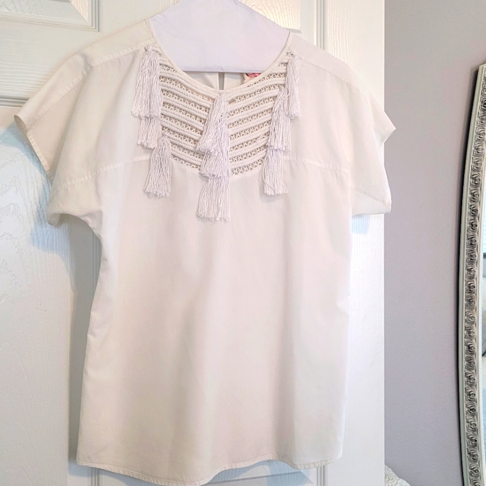 Figue tassel boho 100% cotton blouse